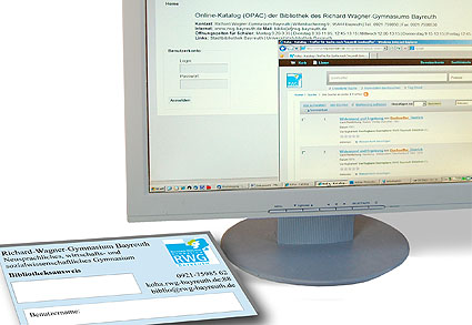 Der Zugang zum Web-Katalog geht über die Homepage und mit Ausweis