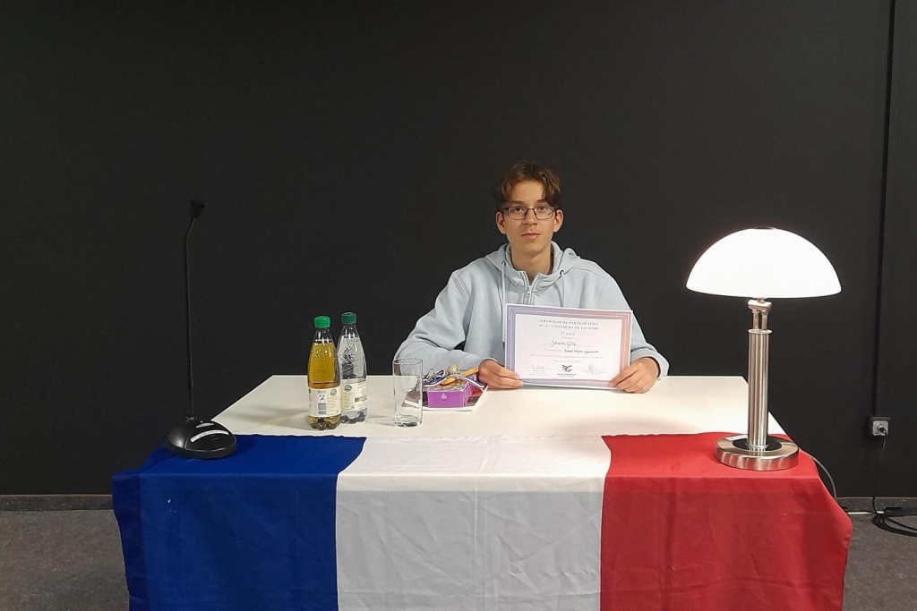 Dritter Platz beim französischen Vorlesewettbewerb