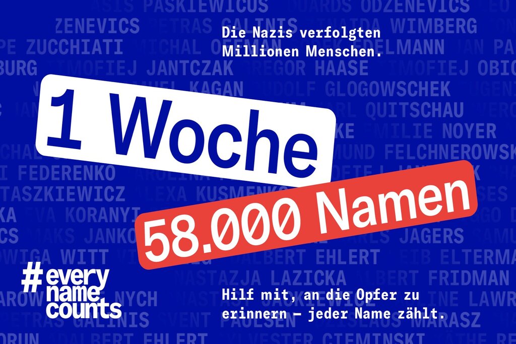 Internationaler Holocaust-Gedenktag: #everynamecounts