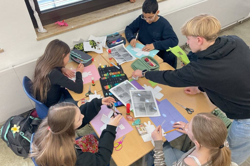 Osterprojekt der 6. Klasse: Kreative Osterkörbe und gemeinsames Lernen